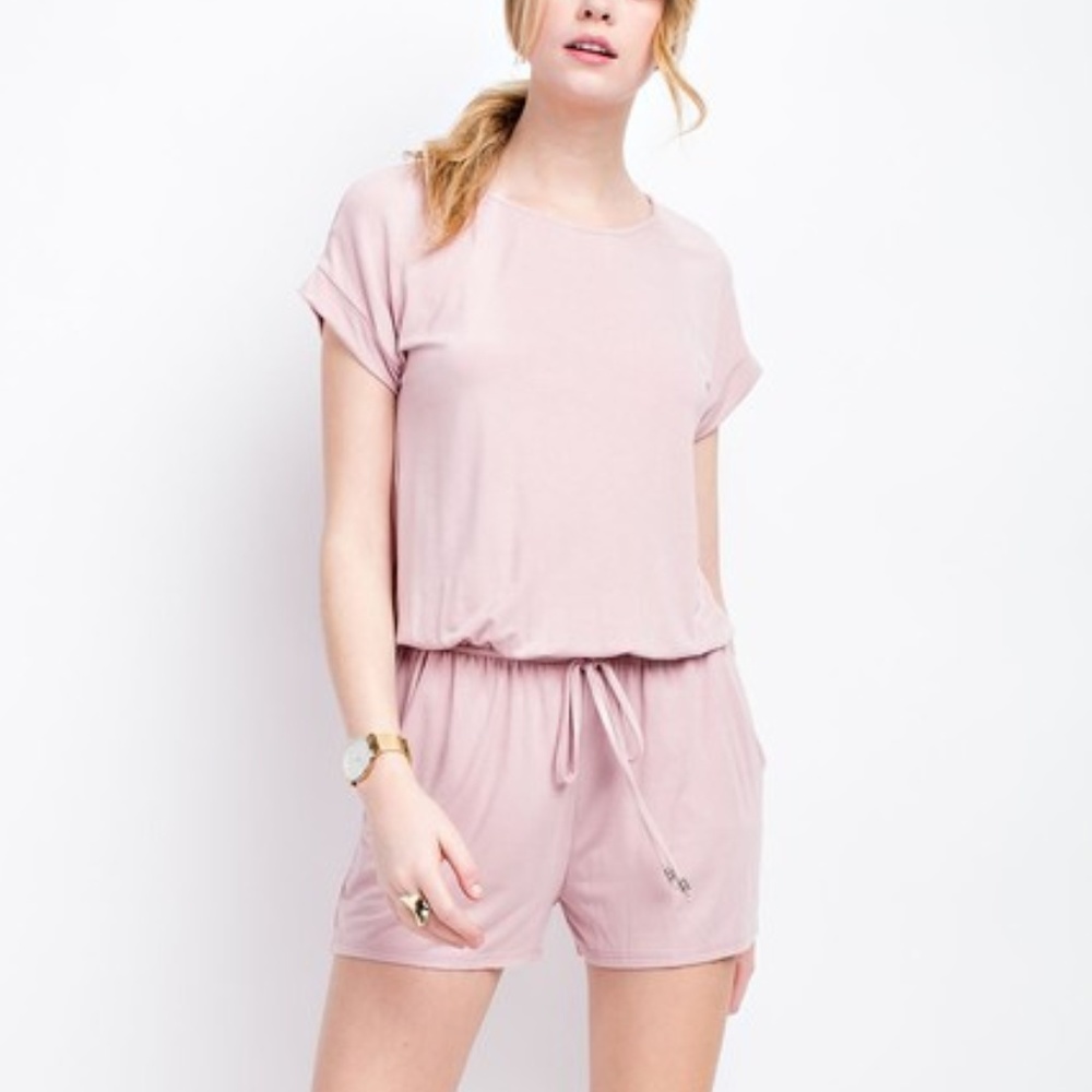 NWT Vanilla Bay Dusty Mauve Romper